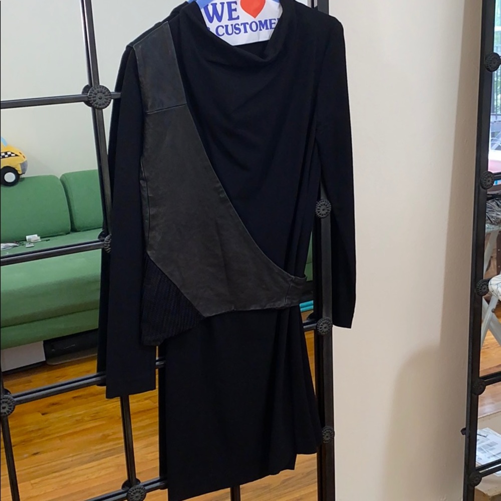 Malloni dress with leather vest